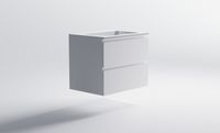 Нижний шкаф Альфа 70 с 2 ящиками белый матовый + Раковина "Альфа 70" арт-03060004+04010006 — фото 4, Тумбы с раковиной