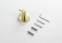 AQ4101BG ЕВРОПА крючок, шлиф. золото — фото 2, Крючки для полотенец