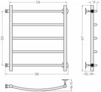 Товар: Полотенцесушитель водяной Стилье Версия-Б2 500х500 (5) Г 18 Без покрытия 00612-5050 - фото 4 Полотенцесушитель водяной Стилье Версия-Б2 500х500 (5) Г 18 Без покрытия 00612-5050 — фото 4, Водяные полотенцесушители