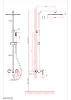 Товар: Душевая система D&K Bayern.Liszt , белый арт-DA1513708A04 - фото 3 Душевая система D&K Bayern.Liszt , белый арт-DA1513708A04 — фото 3, Душевые стойки