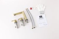 Смеситель ABBER Perfekte 316 для раковины, золото брашированное арт-AF8A08BG — фото 2, Смесители для раковины