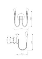 Настенный светильник (бра) Freya FR5253WL-02N — фото 8, Бра