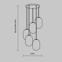 Товар: Подвесной светильник Freya FR1012PL-05BS - фото 2 Подвесной светильник Freya FR1012PL-05BS — фото 2, Подвесные светильники