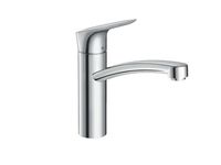 Смеситель для кухни, Hansgrohe, Logis M31, для установки перед окном, тип открывания воды-однорычажный, тип регулирования воды-керамический картридж, монтаж-на раковину/столешницу, отверстия для монтажа-1, высота, мм-234, вынос излива, мм-220, тип излива-поворотный 360°, тип подводки-гибкая, стандарт подвода воды-3/8", цвет-хром арт-71833000 — фото 1, Смесители для кухни