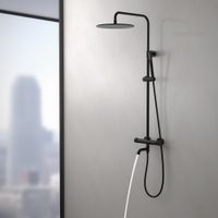 Душевая система с термостатом Timo Saona SX-2380/03 черный — фото 4, Душевые системы