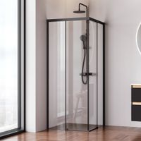 Товар: X-joy душевое огражд квадратн.,раздвиж.двери 80x80 черный мат.,стекло прозрачн арт-W94G-403-8080-BT1K - фото 4 X-joy душевое огражд квадратн.,раздвиж.двери 80x80 черный мат.,стекло прозрачн арт-W94G-403-8080-BT1K — фото 4, Квадратные душевые уголки