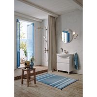 Напольная тумба 88 см с двумя ящиками в белом цвете, с умывальником ROD01082N — фото 3, Тумбы с раковиной