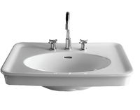 Раковина HATRIA DOLCEVITA подвесная с одним отверстием с переливом цвет белый арт-Y0EJ01 — фото 1, Раковины подвесные