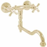MORAVA RETRO - смеситель кухонный настенный, ЦВЕТ ЗОЛОТО арт-MK101.5/29Z — фото 1, Смесители для кухни