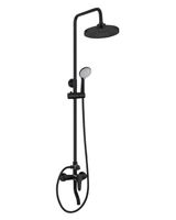 OneLife душевая система с смесителем для ванны/душа, черный арт-P01-911b — фото 1, Душевые стойки