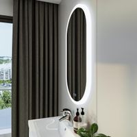 Зеркало Бриклаер Вега 55 овал, голосовое управление, сенсор на зеркале, подогрев 4627125415715 — фото 6, Зеркала в ванную комнату