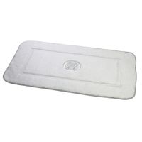 Коврик д/ванной комнаты 60х120 см., вышивка логотип MIGLIORE, белый, окантовка серебро арт-31924 — фото 7, Коврики для ванной комнаты