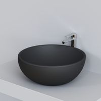 Раковина Ambassador Queen (450*450*175) ЧЁРНАЯ МАТОВАЯ арт-116T20201 — фото 4, Раковины встраиваемые сверху