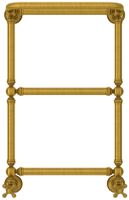 Полотенцесушитель водяной Сунержа Ренессанс 1386 660x400 Состаренная латунь арт-051-0281-6640 — фото 1, Водяные полотенцесушители