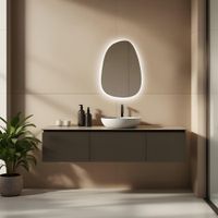 Зеркало ABBER Teil с подсветкой, бесконтактный выключатель, диммер арт-AG6501S — фото 2, Зеркала в ванную комнату