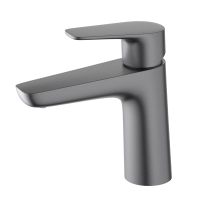 AQ1110BGM БЕТТА смеситель для раковины 98, без донного клапана, оружейная сталь — фото 1, Смесители для раковины