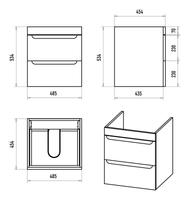 Тумба под раковину арт-П-Бри-09050-012Я — фото 5, Тумбы под раковину