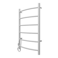 Полотенцесушитель электрический AZARIO VERONA 500/800 6 секций, диммер слева, белый арт-AZ04758W — фото 6, Электрические полотенцесушители