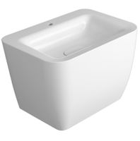 Раковина SIMAS HENGES подвесная с одним отверстием с донным клапаном цвет белый HE11/F92 — фото 1, Раковины подвесные