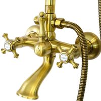 Товар: PRESTIGE Душевой настенный гарнитур (см-ль д/ванны/колонна ARCO/верхн.душ/шланг/ручной душ), бронза 32792 - фото 3 PRESTIGE Душевой настенный гарнитур (см-ль д/ванны/колонна ARCO/верхн.душ/шланг/ручной душ), бронза 32792 — фото 3, Душевые стойки