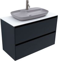 Тумба под раковину Allen Brau Activity 100 1.34014.AM антрацит матовый/олива браш — фото 9, Тумбы под раковину