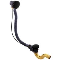 MD0588CMAT Слив-перелив для ванны латунь (полуавтомат) черный мат. RAV SLEZAK — фото 1, Сливы-переливы