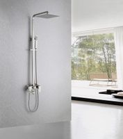 Товар: Душевая стойка ABBER Daheim AF8216SPL с изливом, сатин - фото 2 Душевая стойка ABBER Daheim AF8216SPL с изливом, сатин — фото 2, Душевые стойки