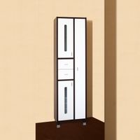 Пенал Бриклаер БАЛИ 57 см, венге/белый 4627125412417 — фото 1, Пеналы для ванной комнаты