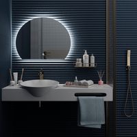 Зеркало с LED-подсветкой MOON (60*80) /AQUA DE MARCO Moon60/80 — фото 5, Зеркала в ванную комнату