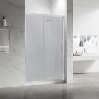 Душевая дверь Veconi Vianno VN-55, 1500x1950, хром, стекло pear VN55-150-02-C8 — фото 1, Раздвижные душевые двери