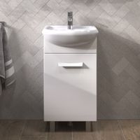 Тумба под раковину VIGO Hoska 45 напольная белый (227) — фото 2, Тумбы под раковину