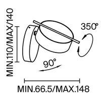 Товар: Настенный светильник (бра) Maytoni MOD180WL-L4W3K - фото 4 Настенный светильник (бра) Maytoni MOD180WL-L4W3K — фото 4, Бра