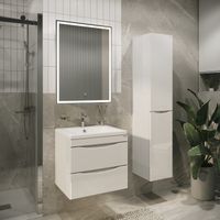 Тумба подвесная "ВИСТА-75 см" с 2-я ящ. белый глянец (ум. Alice-75) 107559 — фото 2, Комоды и тумбы для ванной комнаты