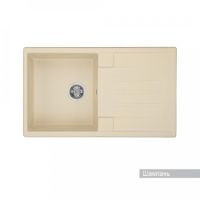 Мойка для кухни Верона 855x500x210 мм, прямоуг. с крылом, шампань 1A710032VR290 — фото 1, Кухонные мойки