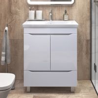 Тумба под раковину VIGO Grani 70 напольная белый (285) — фото 2, Тумбы под раковину