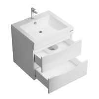 Тумба подвесная "ВИСТА-58 см" с 2-я ящ. белый глянец (ум. Alice-58) арт-105858 — фото 4, Тумбы под раковину