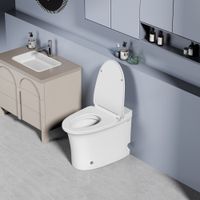 Товар: Унитаз ABBER Bequem AC1125P напольный белый с импульсным смывом - фото 4 Унитаз ABBER Bequem AC1125P напольный белый с импульсным смывом — фото 4, Приставные унитазы