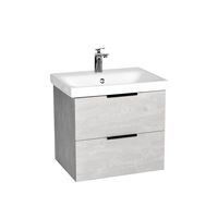 Тумба под раковину VIANT БЕРЛИН 60 подвесная цемент арт-VBER60MDC-T2YP — фото 6, Тумбы под раковину