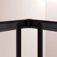 Душевой уголок RGW PA-040B 80x120, прямоугольный, профиль черный, стекло прозрачное/6 мм, арт-3508104082-14 — фото 4, Прямоугольные душевые уголки