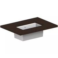 Раковина Scarabeo MIKY встраиваемая снизу с переливом без отверстий цвет белый с антибактериальным и грязеотталкивающим покрытием BIOKER арт-8090 BK — фото 1, Раковины встраиваемые снизу