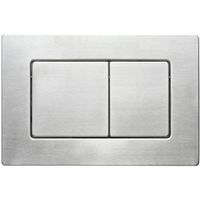 Кнопка смыва Veconi FLUSH V9, FLV9-9, 237х159х6, нержавеющая сталь, сталь брашинг FLV9-S — фото 1, Кнопки смыва