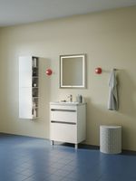 Тумба с умывальником, напольная, 60 см, белый, Zodiac X, IDDIS, арт-ZDX60WFi95K — фото 1, Тумбы с раковиной