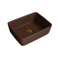 Раковина Grossman (480х370х130) коричневая матовая,1 место арт-GR-3016BRM — фото 1, Раковины накладные