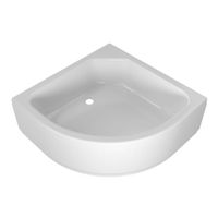 ПД20 Поддон ДК 1/4 круга, средний 80х80 в комплекте арт-Щ0000072394 — фото 4, Душевые кабины