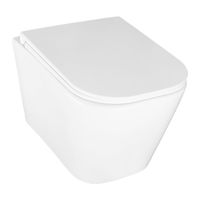 Унитаз подвесной Azario ESCONDA 345х490х350 безободковый, смыв "Скрытое Торнадо", с быстросъемным сиденьем микролифт арт-AZ-2805E — фото 1, Подвесные унитазы