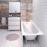 Ванна VERONA 170 см из литьевого мрамора NOVA GEL с металлическими ножками/ Aqua de Marco 1170WVER_GEL — фото 4, Ванны