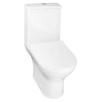 Унитаз-компакт Azario Mist 385х610х800 напольный, безободковый, с быстросъемным сиденьем микролифт арт-AZ-45 — фото 1, Напольные унитазы