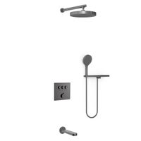 Душевой комплект Inspire встраиваемый, вороненая сталь арт-VSFW-431I2RGM — фото 1, Встраиваемые душевые комплекты