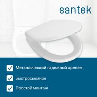 БОРЕАЛЬ Сиденье для унитаза дюропл Soft-close. САНТЕК 1WH302050 — фото 9, Сиденья для унитаза