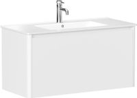 Тумба под раковину Allen Brau Gravity 100 1.370014.WM белый матовый — фото 1, Тумбы под раковину